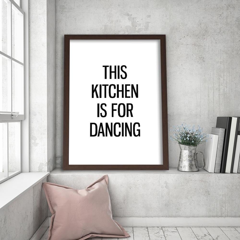 Glezna brūnā rāmī - Kitchen To Dance Home Trends DECO