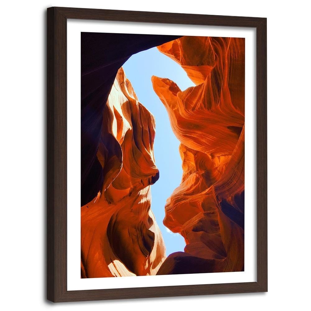 Glezna brūnā rāmī - Landscape With Red Rocks Home Trends DECO