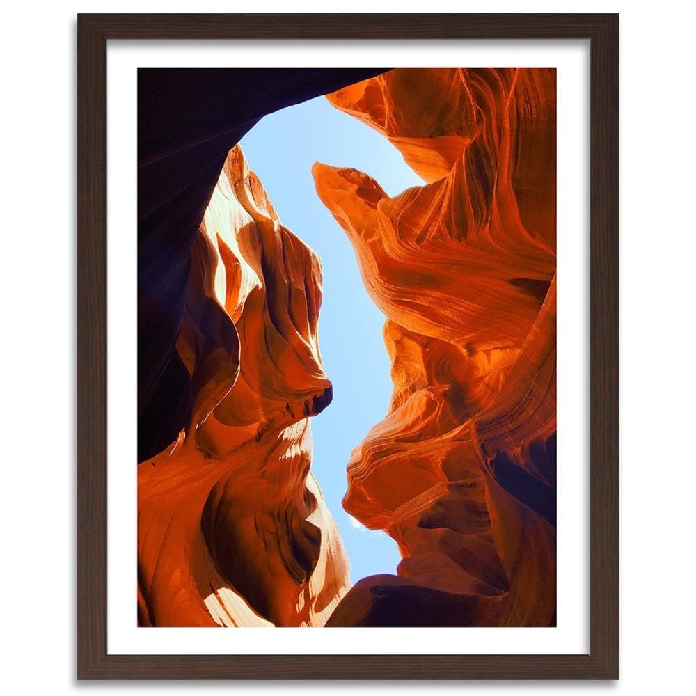 Glezna brūnā rāmī - Landscape With Red Rocks Home Trends DECO