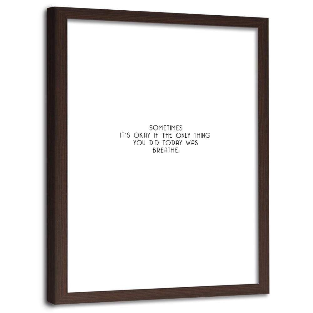 Glezna brūnā rāmī - Lazy Day Home Trends DECO