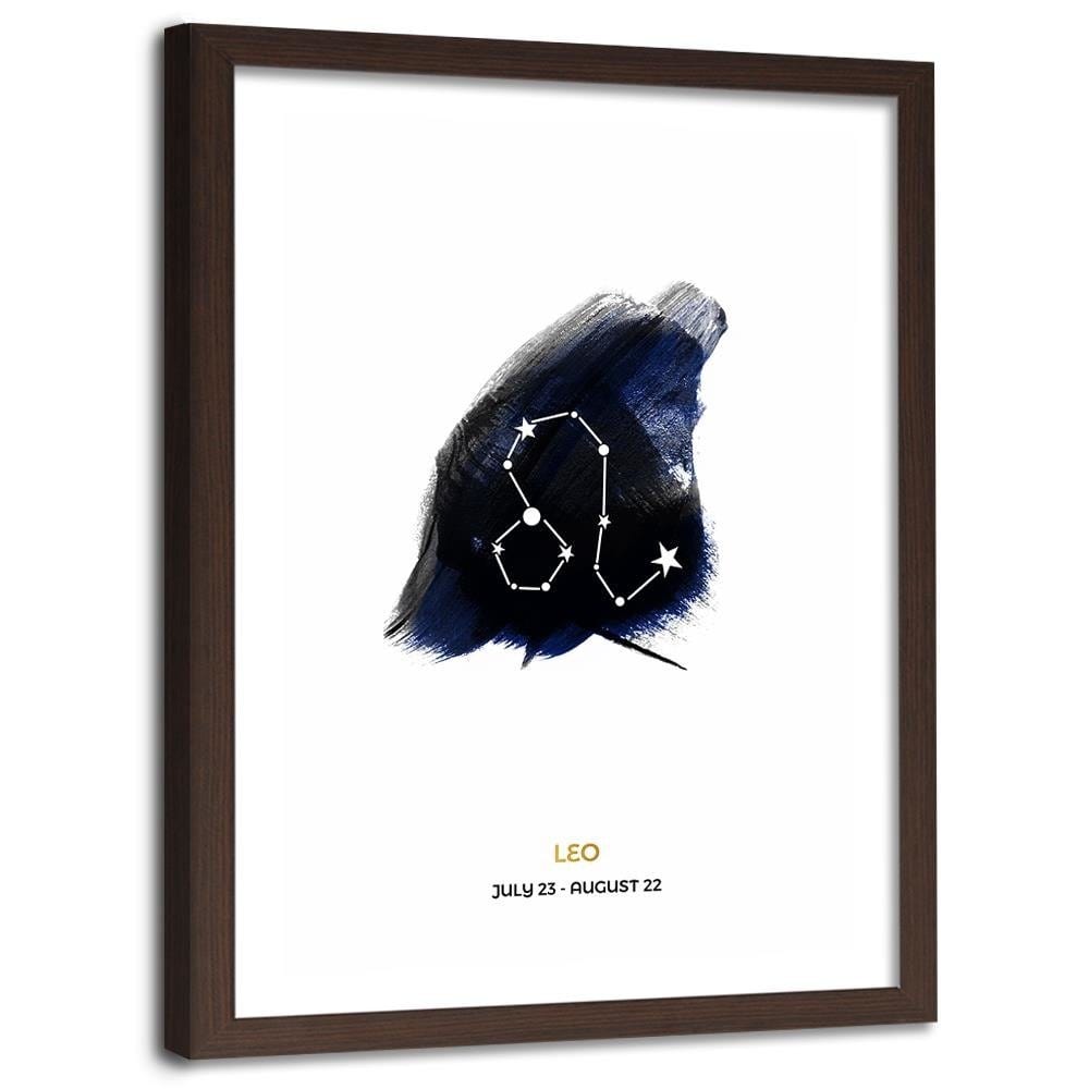 Glezna brūnā rāmī - Le Zodiac Sign Home Trends DECO