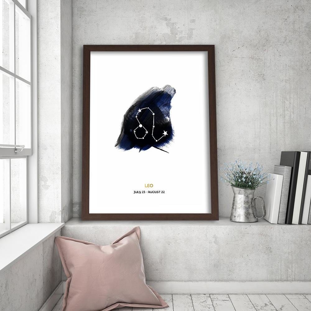 Glezna brūnā rāmī - Le Zodiac Sign Home Trends DECO