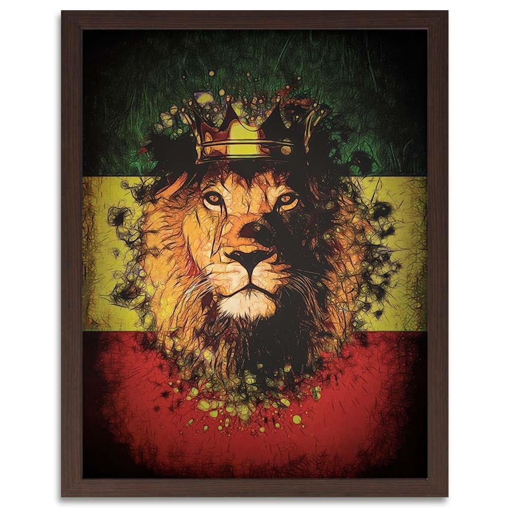Glezna brūnā rāmī - Lion King Home Trends DECO