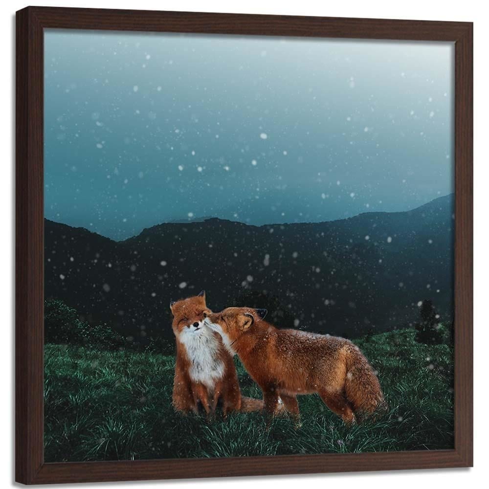 Glezna brūnā rāmī - Lisi Kiss Home Trends DECO
