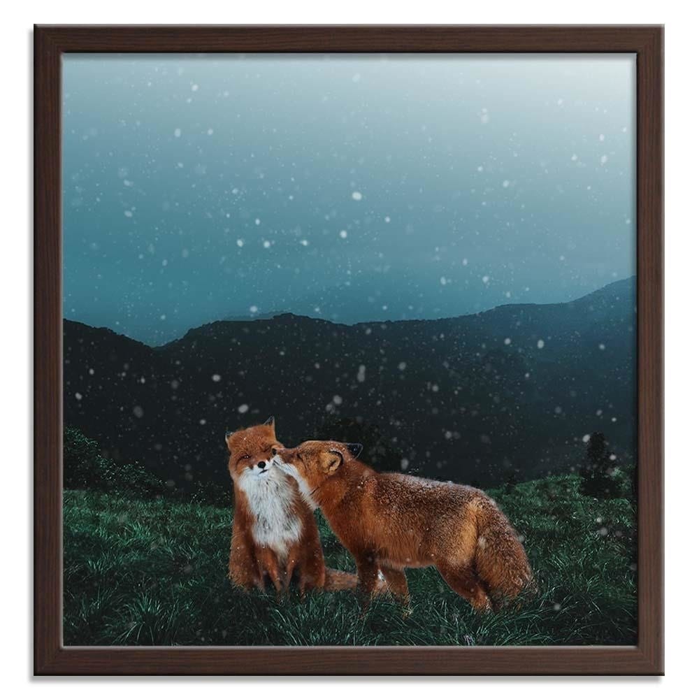 Glezna brūnā rāmī - Lisi Kiss Home Trends DECO