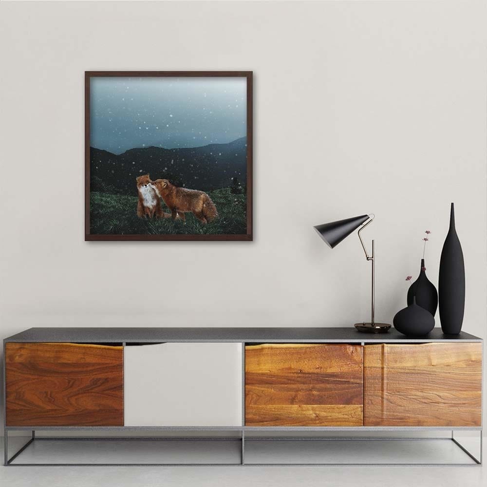 Glezna brūnā rāmī - Lisi Kiss Home Trends DECO