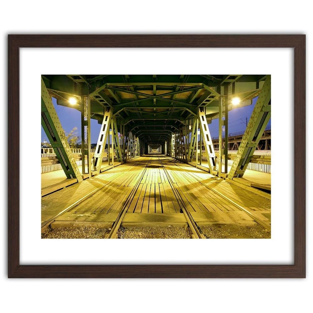 Glezna brūnā rāmī - Long Bridge Home Trends DECO