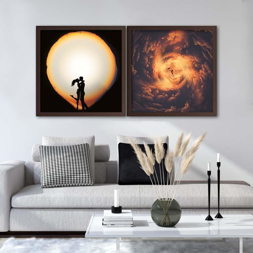Glezna brūnā rāmī - Lot Mary Poppins Home Trends DECO