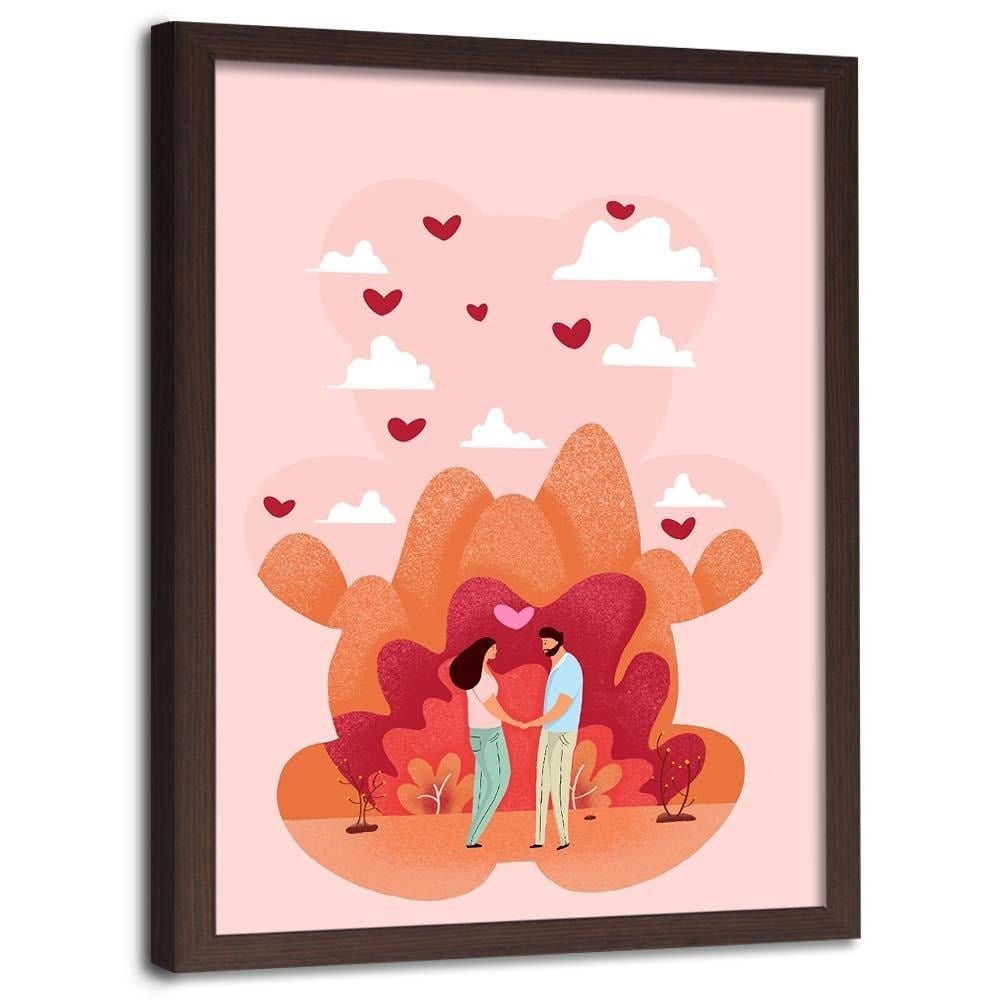 Glezna brūnā rāmī - Love Home Trends DECO