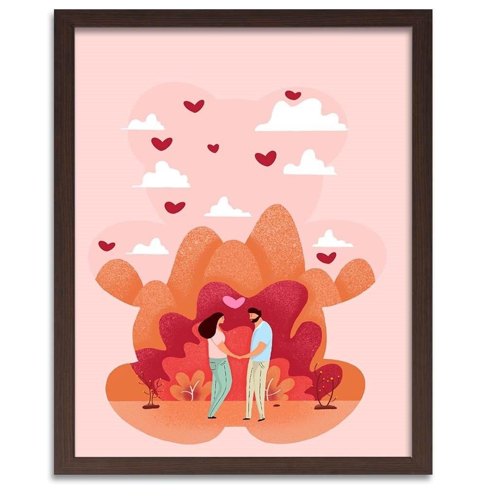 Glezna brūnā rāmī - Love Home Trends DECO