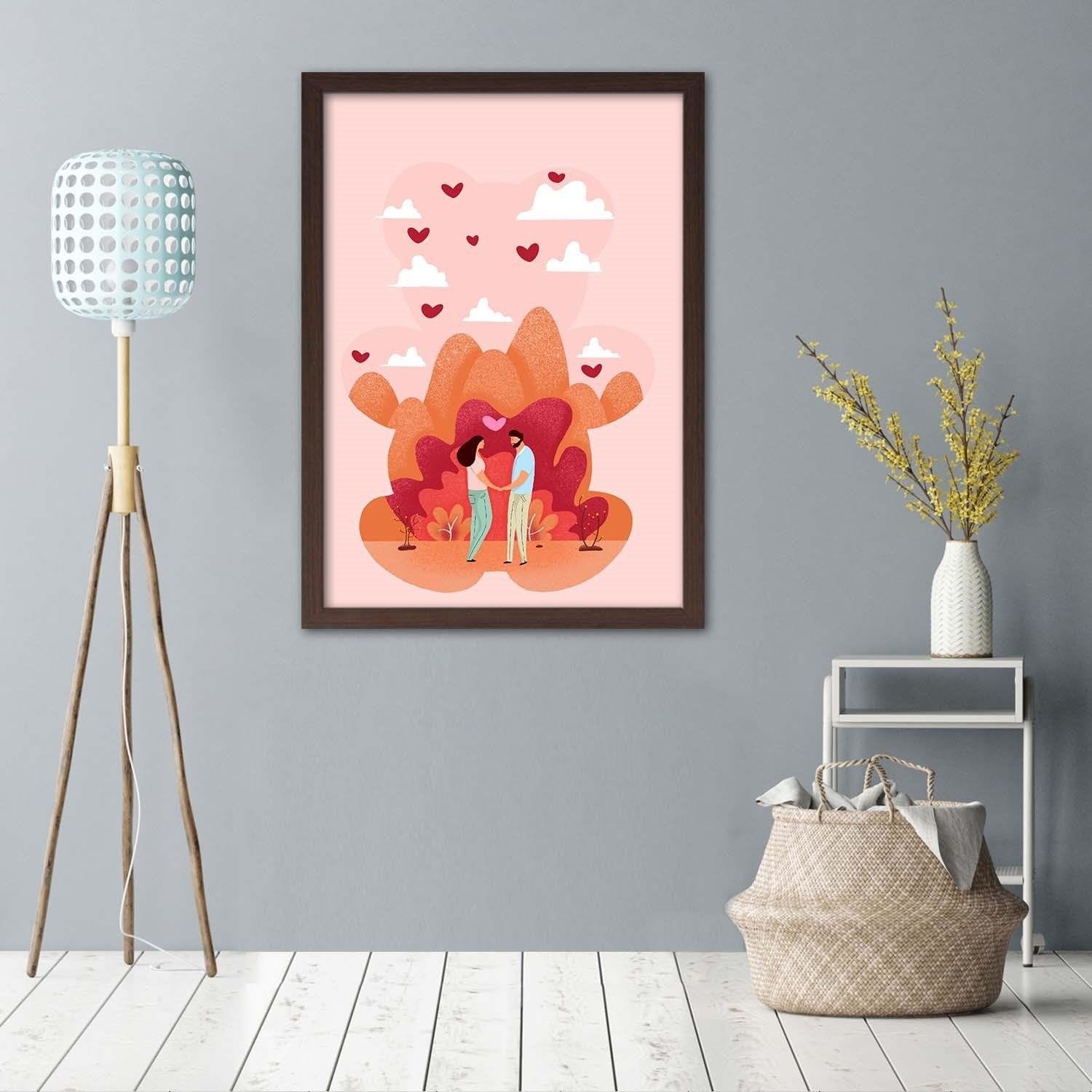 Glezna brūnā rāmī - Love Home Trends DECO