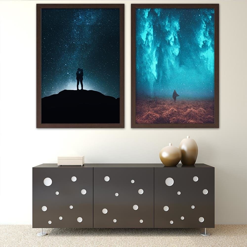 Glezna brūnā rāmī - Love In The Starlight Home Trends DECO