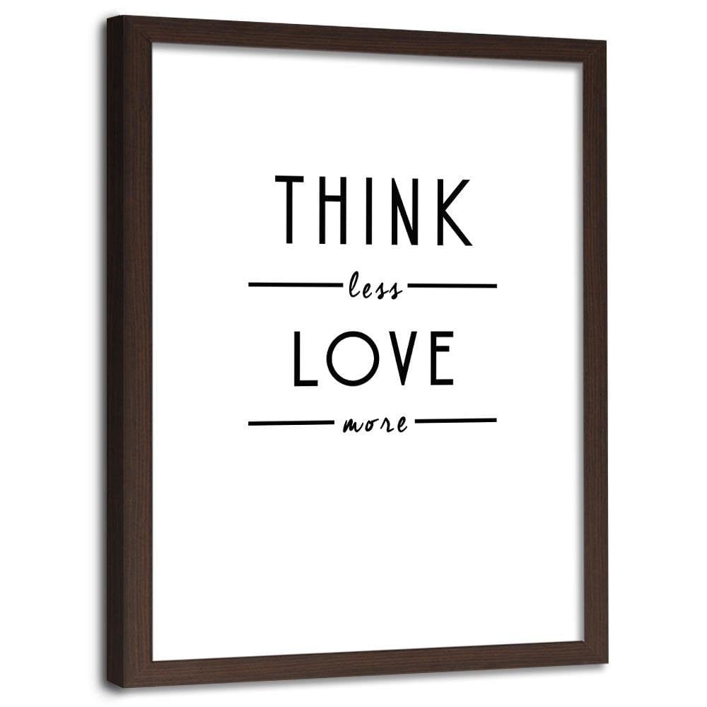 Glezna brūnā rāmī - Love More Home Trends DECO