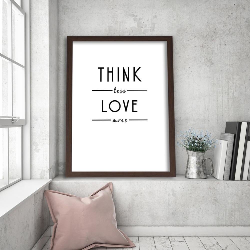 Glezna brūnā rāmī - Love More Home Trends DECO