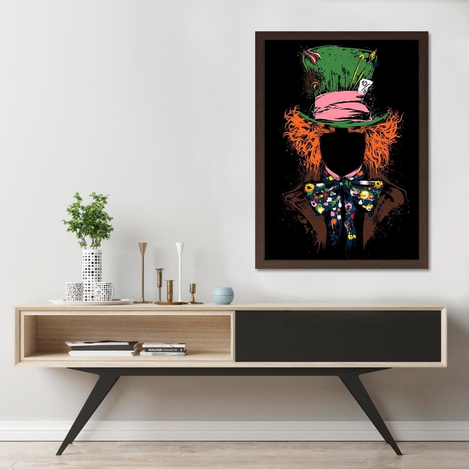 Glezna brūnā rāmī - Mad Hatter Home Trends DECO