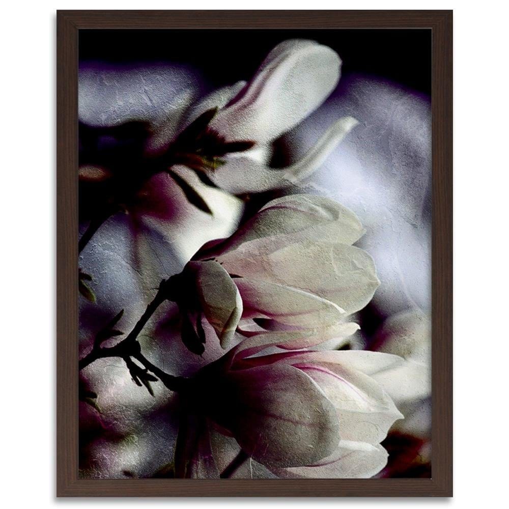 Glezna brūnā rāmī - Magnolia Buds Home Trends DECO