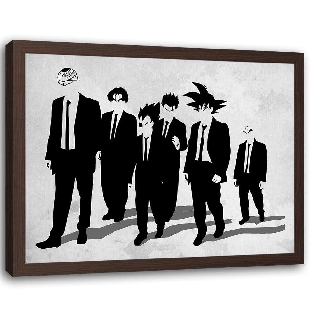Glezna brūnā rāmī - Man In Black Goku Home Trends DECO