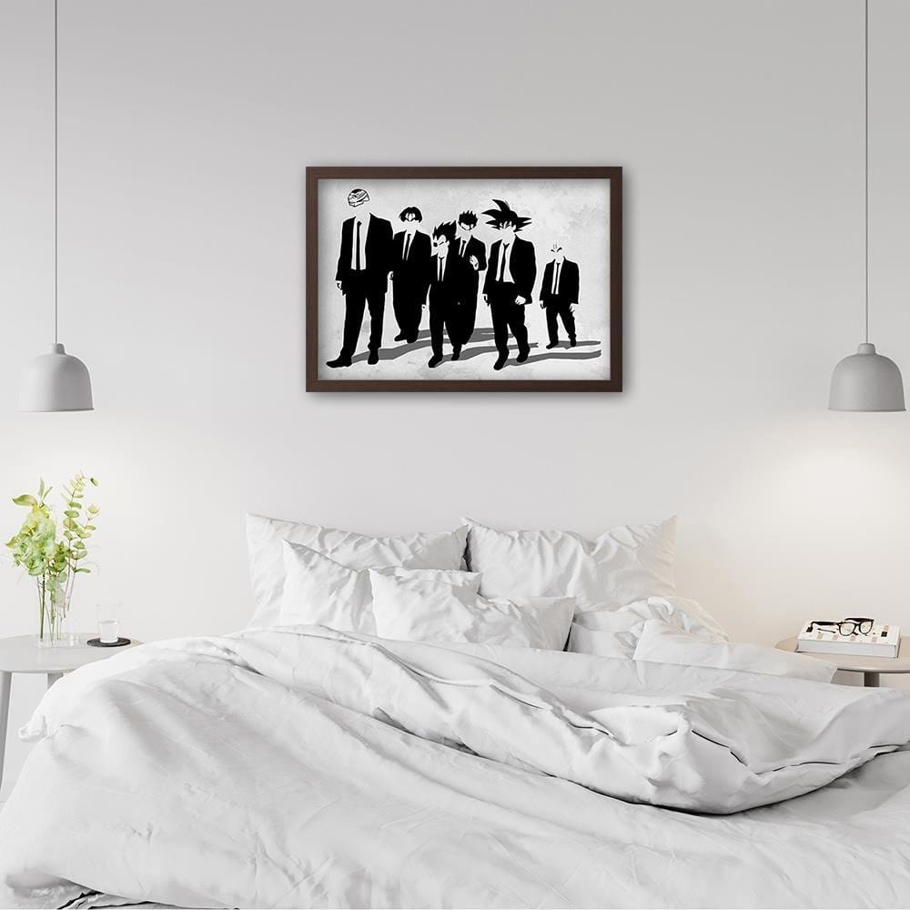 Glezna brūnā rāmī - Man In Black Goku Home Trends DECO