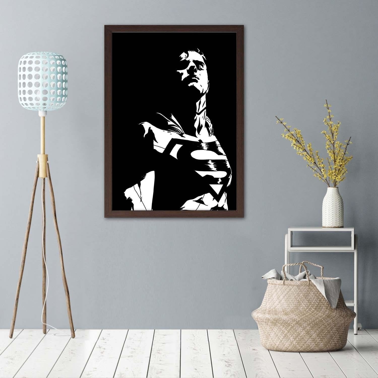 Glezna brūnā rāmī - Man Of Steel 1 Home Trends DECO