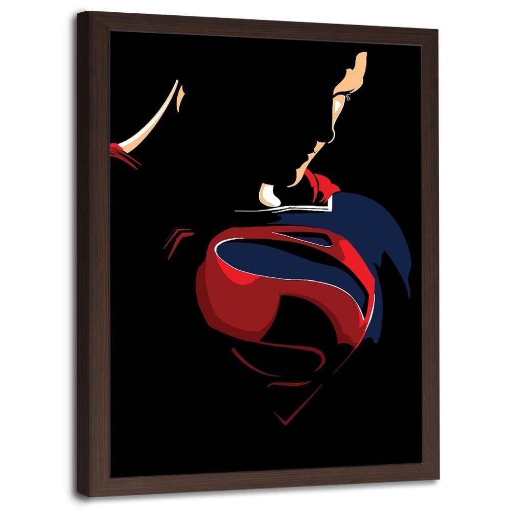 Glezna brūnā rāmī - Man Of Steel Home Trends DECO