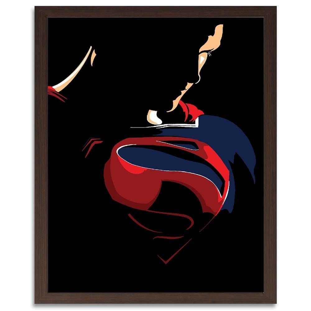 Glezna brūnā rāmī - Man Of Steel Home Trends DECO