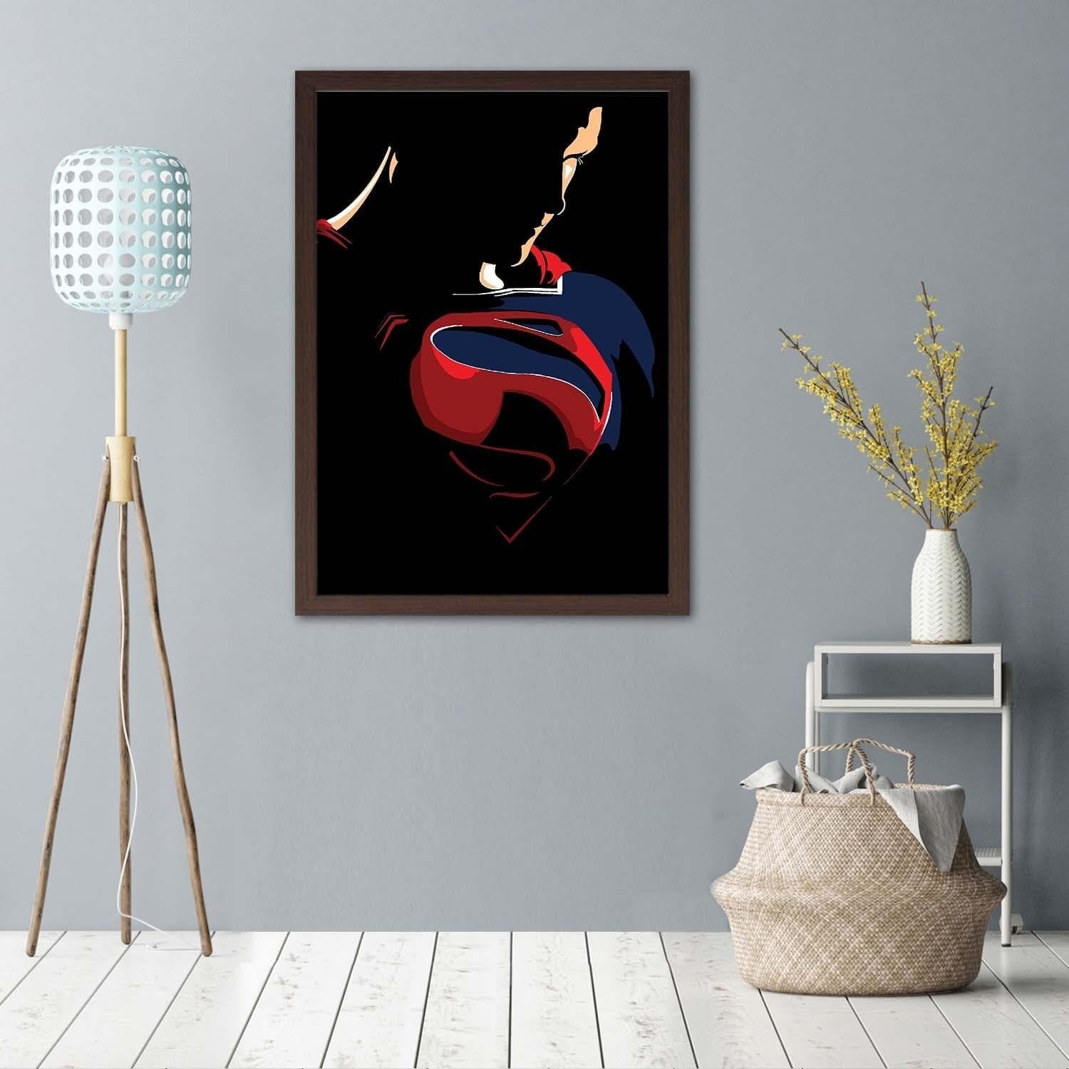 Glezna brūnā rāmī - Man Of Steel Home Trends DECO