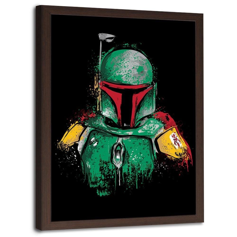 Glezna brūnā rāmī - Mandalorian Armor Home Trends DECO