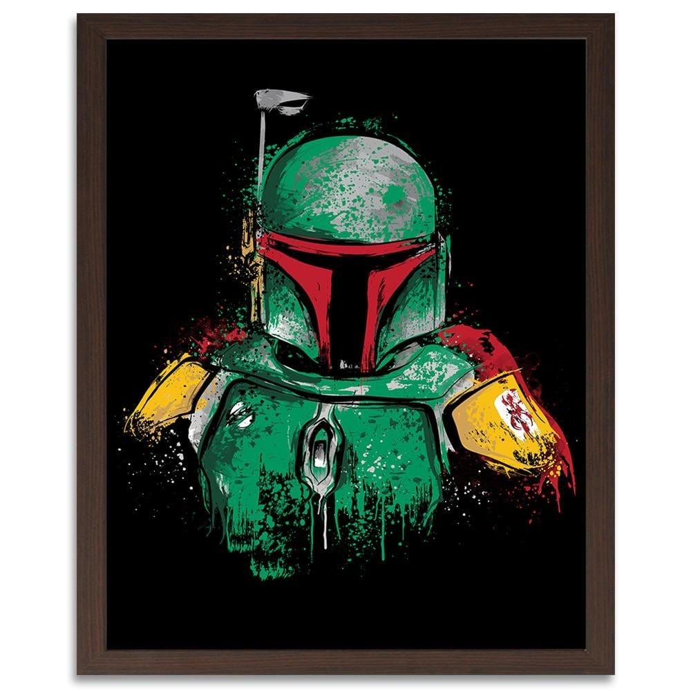 Glezna brūnā rāmī - Mandalorian Armor Home Trends DECO