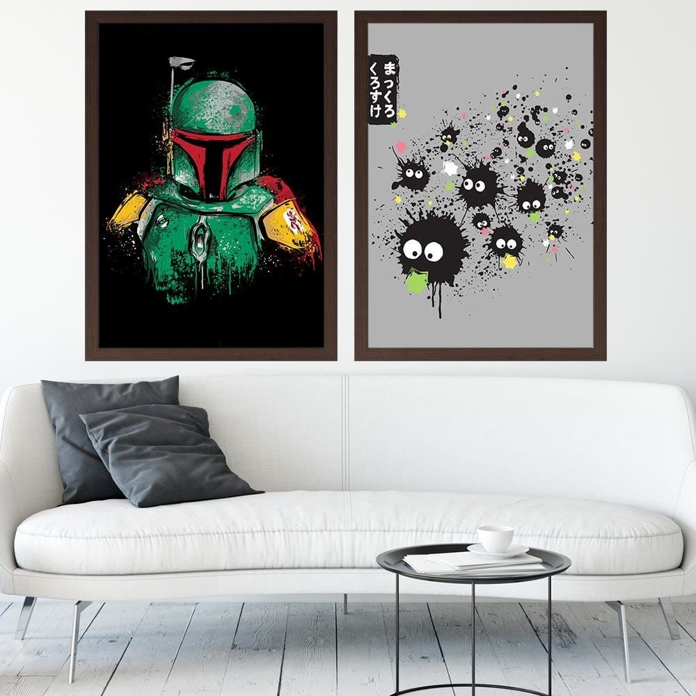 Glezna brūnā rāmī - Mandalorian Armor Home Trends DECO