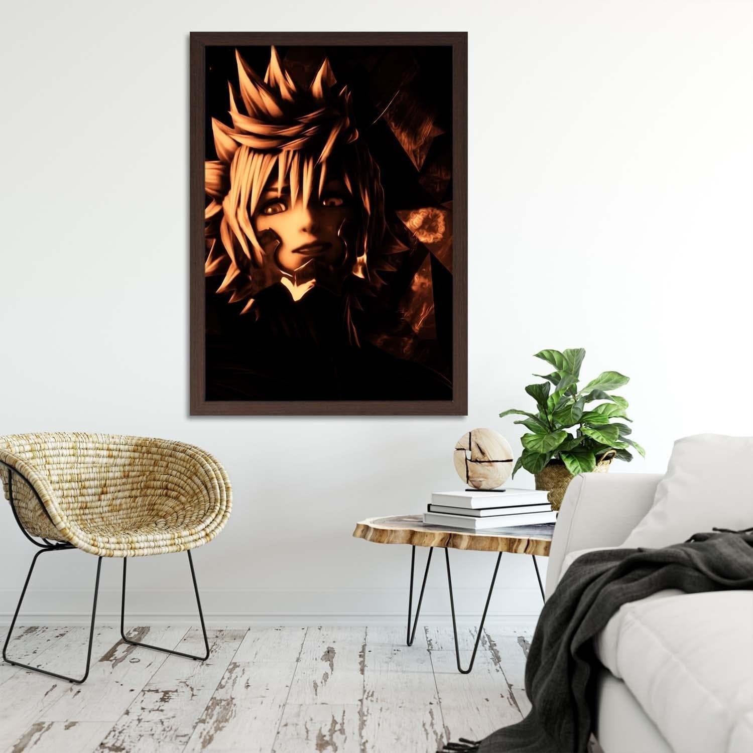 Glezna brūnā rāmī - Manga Boy Home Trends DECO