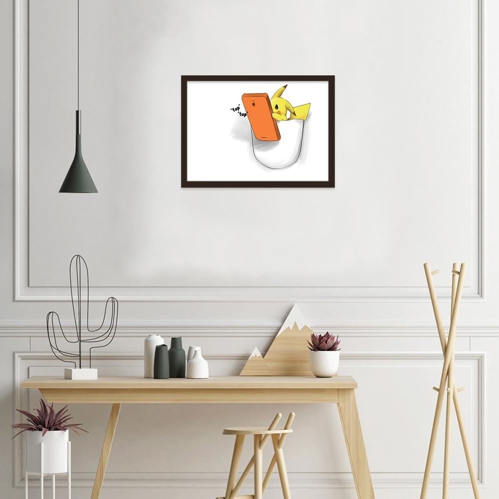 Glezna brūnā rāmī - Manga Cartoon Character Home Trends DECO