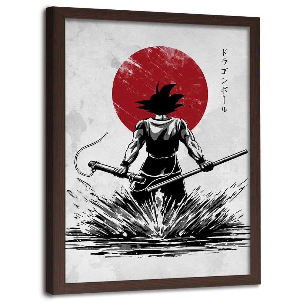 Glezna brūnā rāmī - Manga Warrior Home Trends DECO