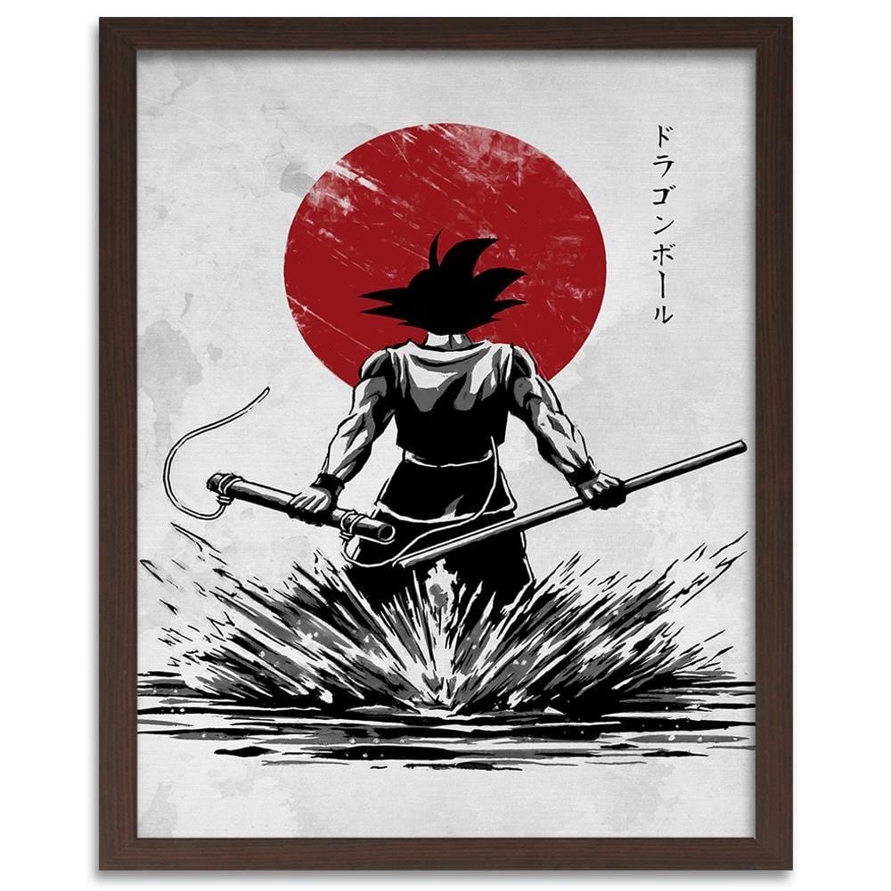 Glezna brūnā rāmī - Manga Warrior Home Trends DECO