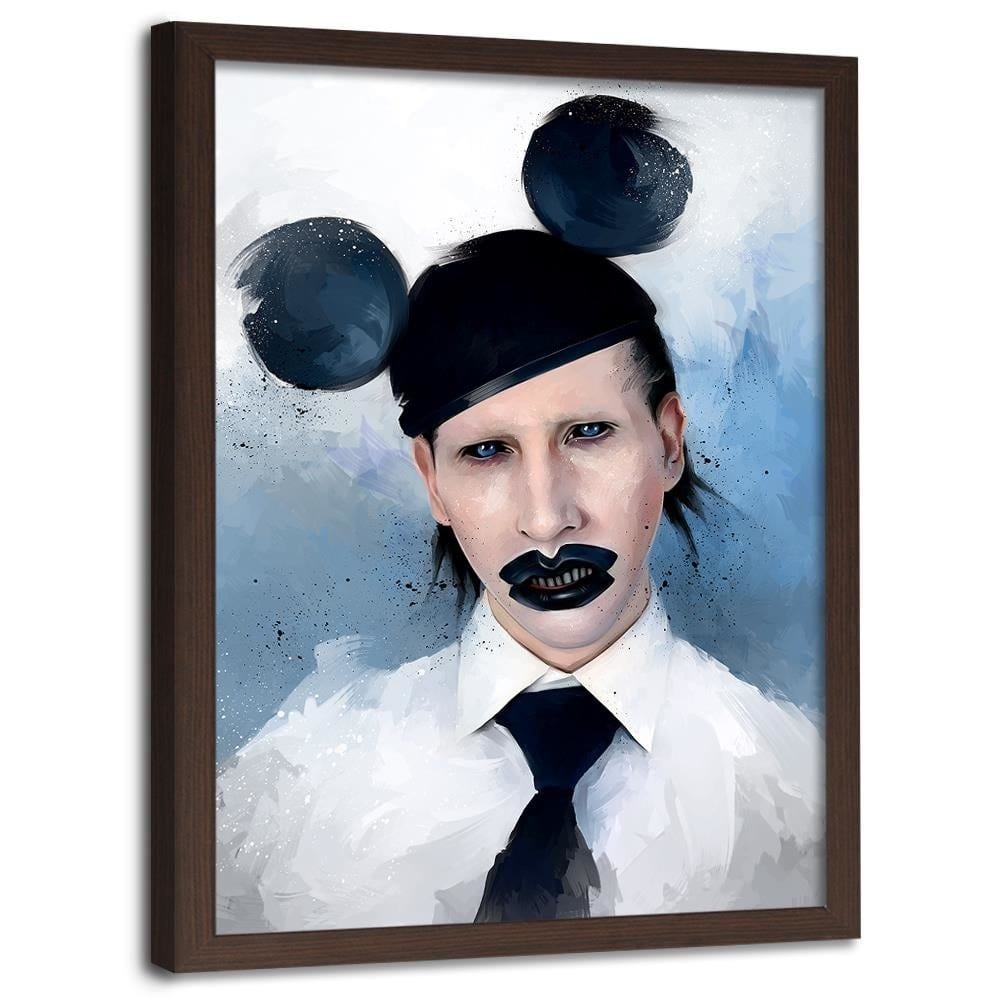 Glezna brūnā rāmī - Marilyn Manson Mouse Home Trends DECO