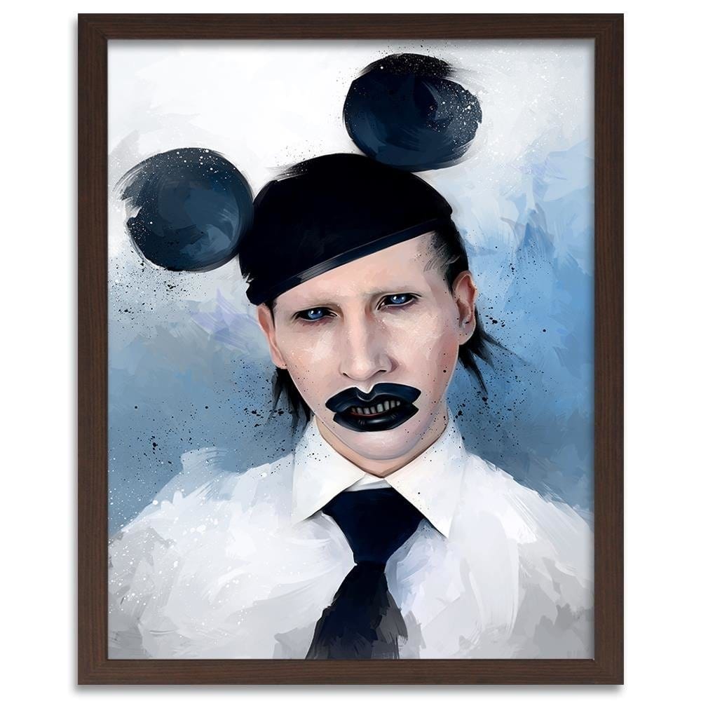 Glezna brūnā rāmī - Marilyn Manson Mouse Home Trends DECO