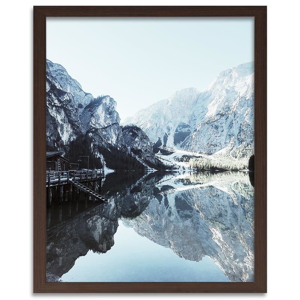 Glezna brūnā rāmī - Marina In The Mountains Home Trends DECO