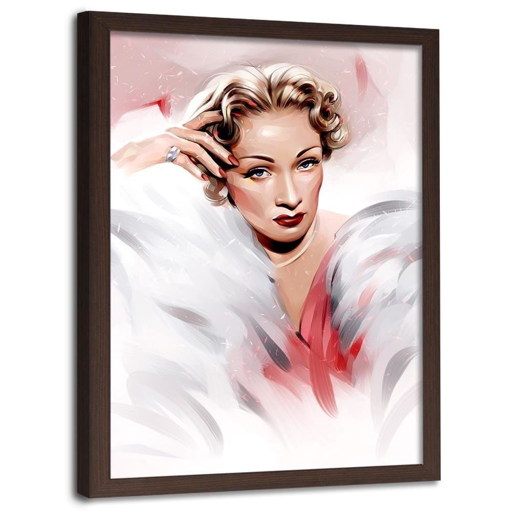 Glezna brūnā rāmī - Marlene Dietrich Home Trends DECO