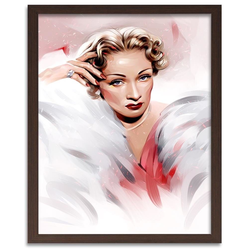 Glezna brūnā rāmī - Marlene Dietrich Home Trends DECO