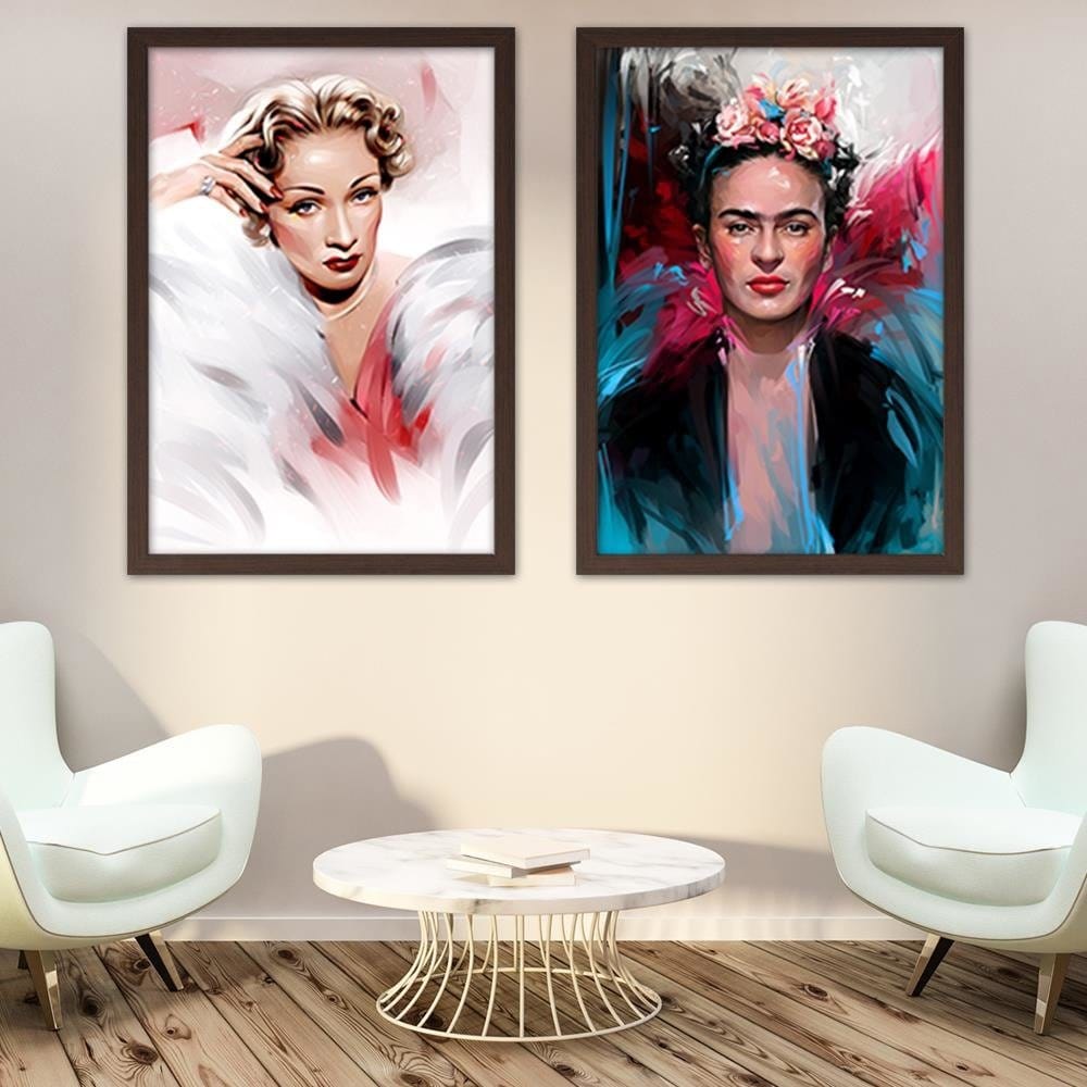 Glezna brūnā rāmī - Marlene Dietrich Home Trends DECO