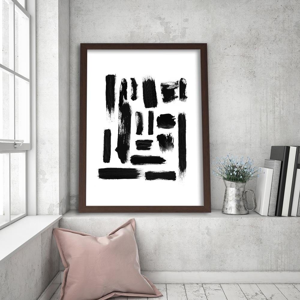 Glezna brūnā rāmī - Maze 1 Home Trends DECO