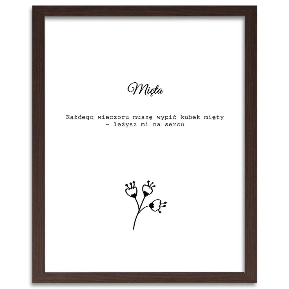 Glezna brūnā rāmī - Mint Home Trends DECO