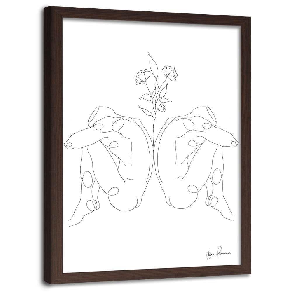 Glezna brūnā rāmī - Mirror Reflection Home Trends DECO