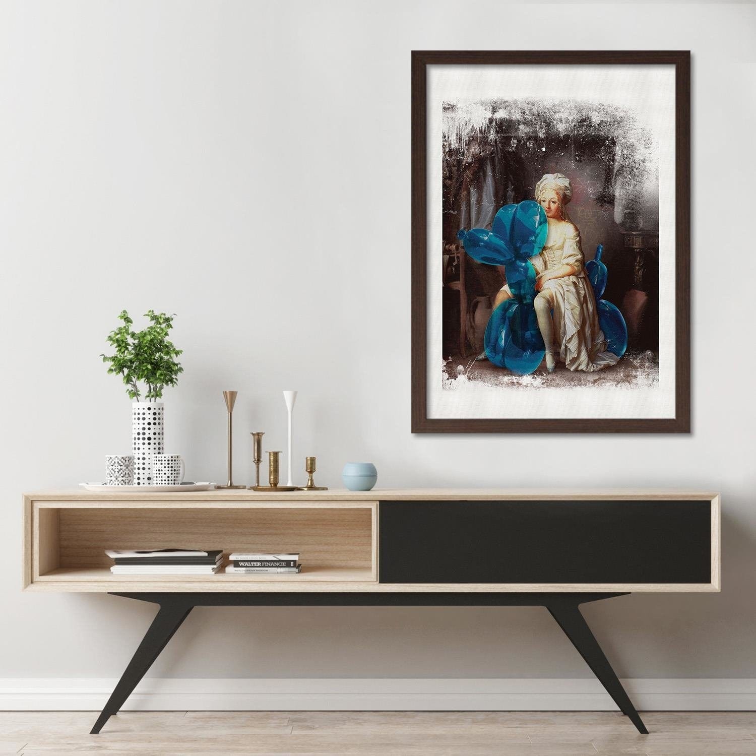 Glezna brūnā rāmī - Mixed Media Home Trends DECO