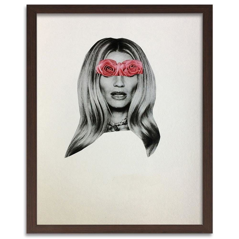 Glezna brūnā rāmī - Model Face Portrait Home Trends DECO