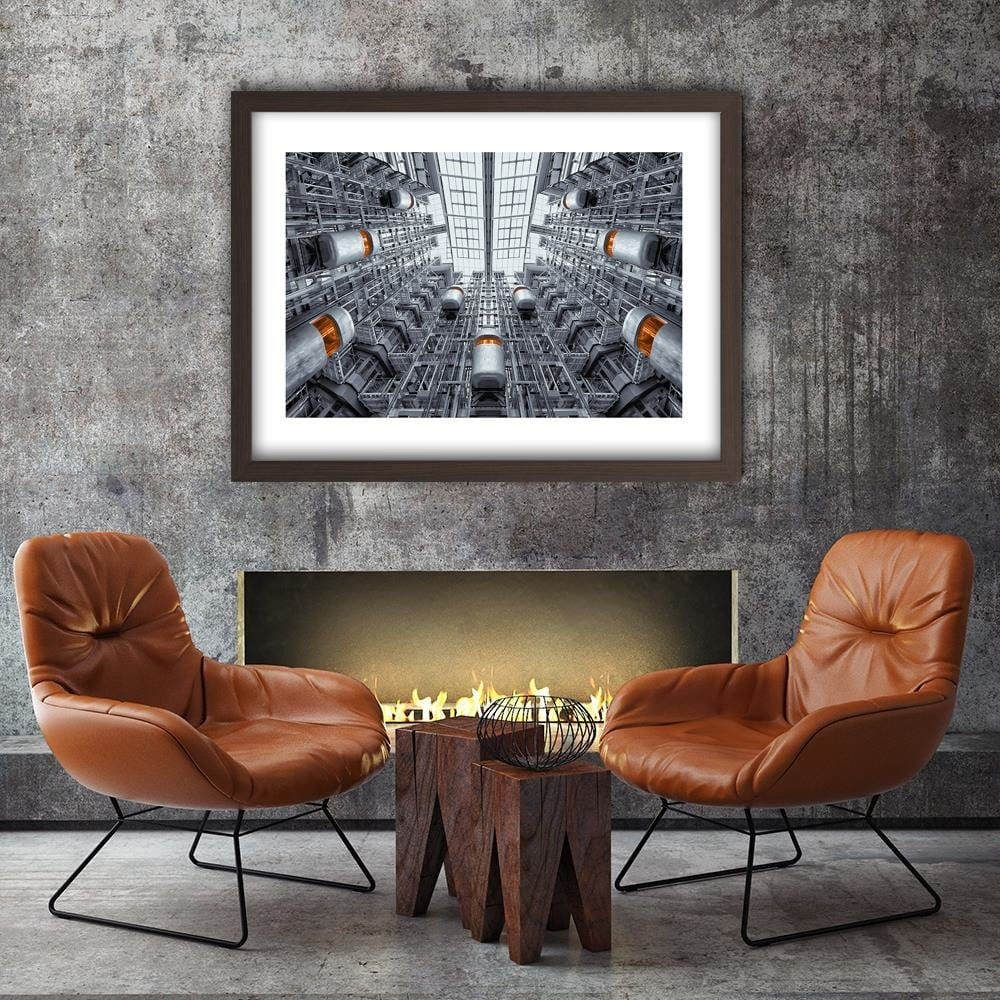 Glezna brūnā rāmī - Modern Architecture Home Trends DECO