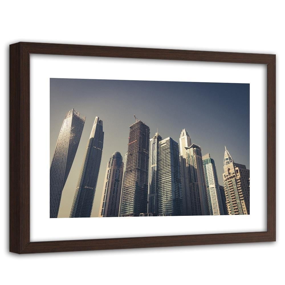 Glezna brūnā rāmī - Modern Architecture In Dubai Home Trends DECO