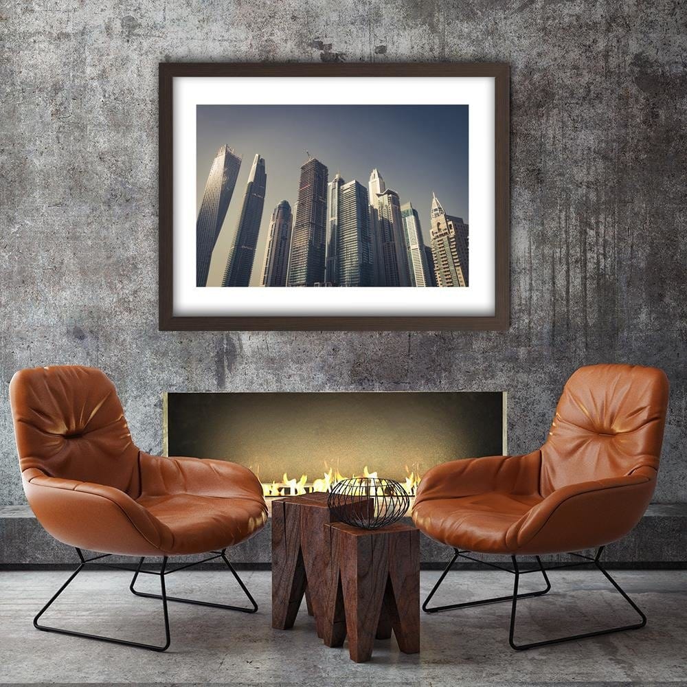 Glezna brūnā rāmī - Modern Architecture In Dubai Home Trends DECO