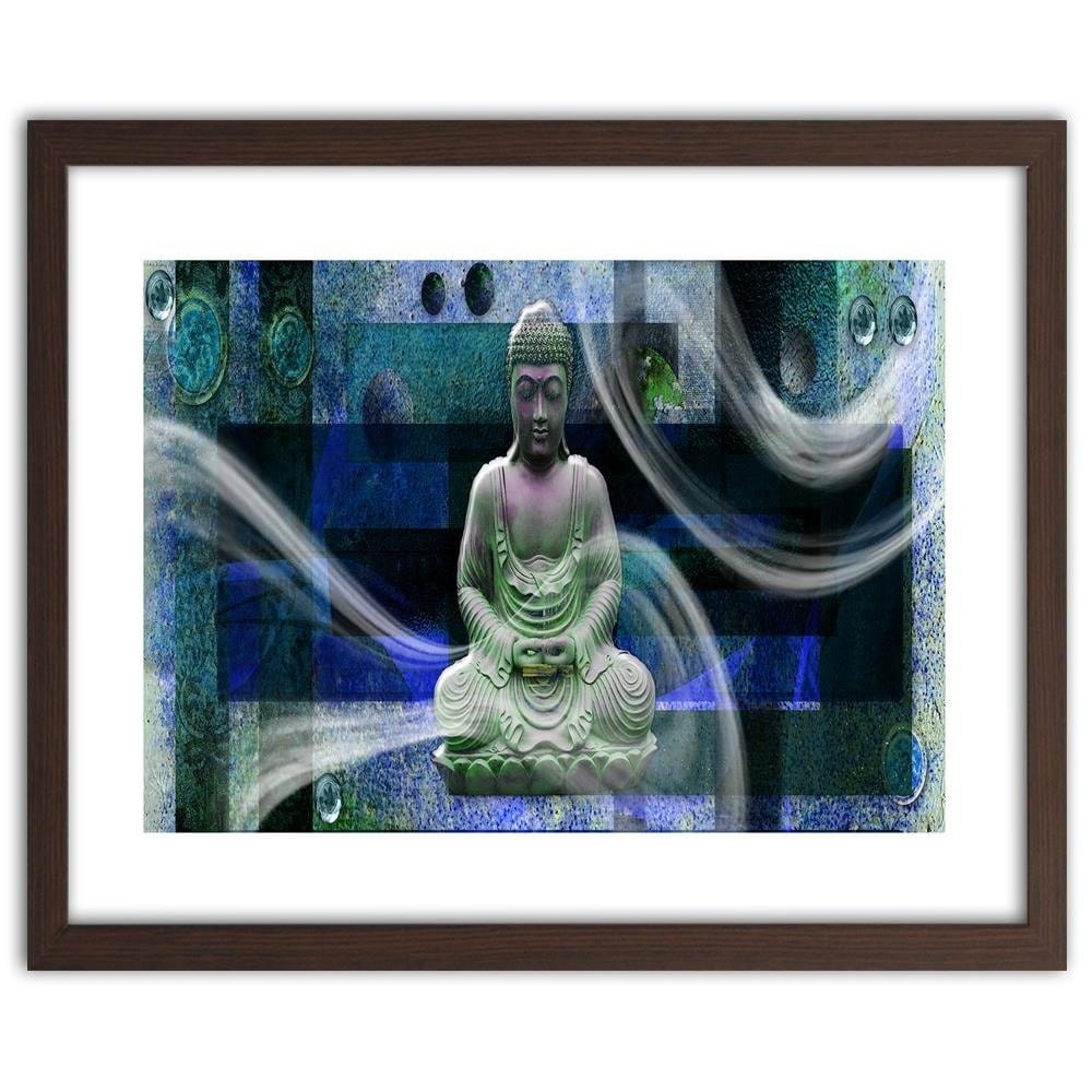 Glezna brūnā rāmī - Modern Buddha Home Trends DECO