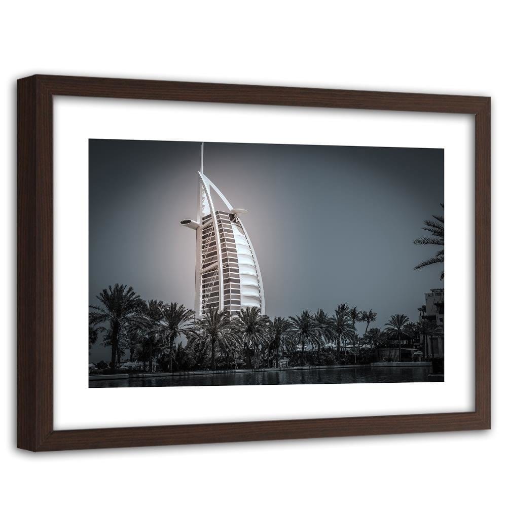 Glezna brūnā rāmī - Modern Hotel In Dubai Home Trends DECO