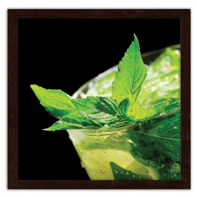 Glezna brūnā rāmī - Mojito cocktail Home Trends DECO